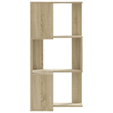 Corner Bookcase 3-Tier Sonoma Oak 50x50x102 cm Engineered Wood 852593