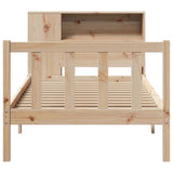 Bookcase Bed without Mattress 100x200 cm Solid Wood Pine 3321682