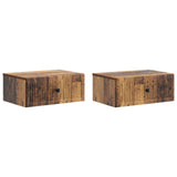 Bedside Cabinet with Drawer 2 pcs Old Wood 49 x 34.5 x 20 cm 897952