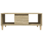 ZNTS Coffee Table Sonoma Oak 90x50x36,5 cm Engineered Wood 821063