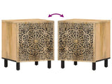 Bathroom Cabinet 38x33x58 cm Solid Wood Mango 358233