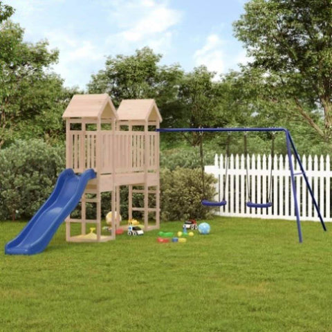 ZNTS Outdoor Playset Solid Wood Pine 3155825
