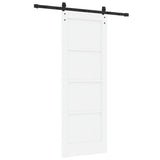 Sliding Door White 73.5 x 198.5 cm Solid Pine Wood 3333271