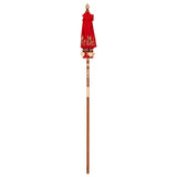 Balinese Parasol Red 125 x 125 x 260 cm Cotton and Wood 42006466