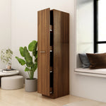 ZNTS Apothecary Cabinet Brown Oak 30x42.5x150 cm Engineered Wood 815203