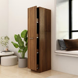 ZNTS Apothecary Cabinet Brown Oak 30x42.5x150 cm Engineered Wood 815203