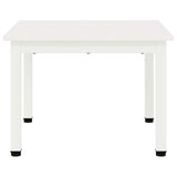 Coffee Table White 50 x 50 x 36 cm Solid Pine Wood 892756