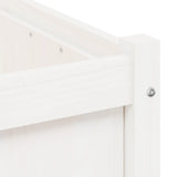 Garden Planter White 50x50x50 cm Solid Wood Pine 837416