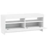 LED TV Cabinet White Engineered Wood 896105