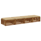 4-Piece Seat Cushions SOEST 4 pcs 100% Polyester Beige 945018