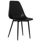 Dining Chairs 6 pcs Black PP 3082342