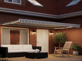 Manual Awning Frame with LEDs Anthracite and White 4 x 2 m 3420560