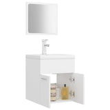 Bathroom Furniture Set White Engineered Wood 3071306
