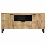 ZNTS TV Cabinet Brown 105x33x46 cm Solid Wood Mango 4017734