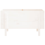 Garden Raised Bed White 101x50x57 cm Solid Wood Pine 825213