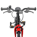 Kids Bike 14 Inches for 3-5 Years Old Black Red 42009394