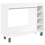 Golf Cabinet with Wheel Plain White 120 x 45 x 98 cm 899471