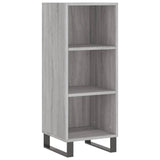 Highboard Grey Sonoma 34.5x34x180 cm Engineered Wood 3199007