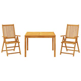 3 Piece Garden Dining Set Solid Wood Acacia 3295255