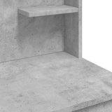 Dressing Table with LED Lights Concrete Grey 96x40x142 cm 837895