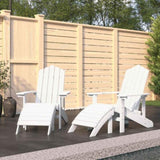 Garden Chair White HDPE , Steel Standard 3095696