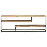 TV Cabinet 130x30x45 cm Rough Mango Wood 321623