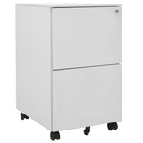 Mobile File Cabinet Light Grey 39x45x67 cm Steel 335975
