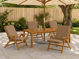 High Back Chair Cushion GEMERT 6 pcs 100% Polyester Taupe 945941
