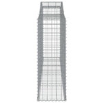 Arched Gabion Baskets 10 pcs 300x50x140/160 cm Galvanised Iron 3146745