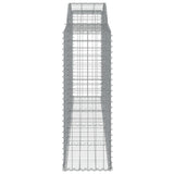 Arched Gabion Baskets 10 pcs 300x50x140/160 cm Galvanised Iron 3146745