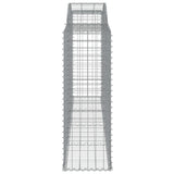 Arched Gabion Baskets 5 pcs 300x50x140/160 cm Galvanised Iron 3146740