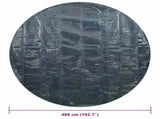 Pool Cover Black and Blue Thick PE film Large 92978