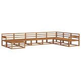 Outdoor Sofa Set 8 pcs Natural Solid Acacia Wood 3367987
