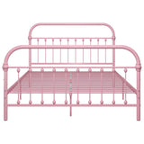 Bed Frame without Mattress Pink Metal 120x200 cm 284512