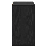 Sideboard Black Oak 80 x 30 x 53 cm Engineered Wood 881101