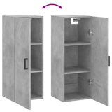 Wall Mounted Cabinet Concrete Grey 34.5x34x90 cm 828856