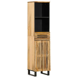3 Piece Bathroom Furniture Set Solid Wood Rough Mango 3217089