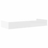 Bed Frame with Headboard White 75 x 190 cm Engineered Wood 3335253