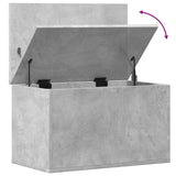 ZNTS Storage Box Concrete Grey 60x35x35 cm Engineered Wood 840677