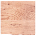 Bathroom Countertop Light Brown 60x60x cm Treated Solid Wood 3156111