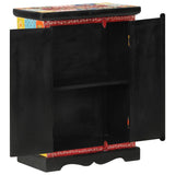 Hand Painted Sideboard with Doors 53x30x75 cm Solid Wood Mango 350681