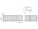 Gabion with 3.5 mm Wire and 5x5 cm Mesh 950x30x50 cm 3462229