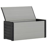 Garden Waste Basket Grey 85x34x40 cm 340988