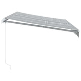 Manual Retractable Awning Anthracite&White 350x250 cm 3216036