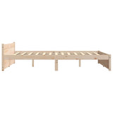 Bed Frame without Mattress Solid Wood 140x190 cm 815024