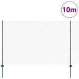 Welded Wire Fence 10 x 1.6 m PVC-Coated Steel Green 3336699