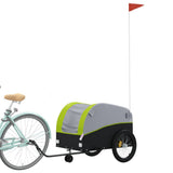 Bike Trailer Black and Green 45 kg Iron 94151