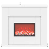 Fireplace with LED Strip White 63 x 20 x 54.5 cm 8021095