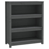 Book Cabinet Grey 80x35x97 cm Solid Wood Pine 821681