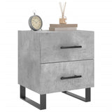 Bedside Cabinet Concrete Grey 40x35x47.5 cm Engineered Wood 827364